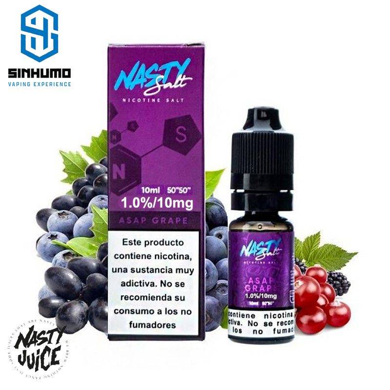 Asap Grape 10mg 10ml - Nasty Salts