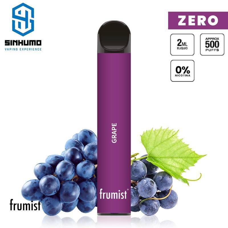 Pod desechable SIN NICOTINA Grape 0mg by Frumist