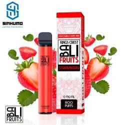 Pod desechable SIN NICOTINA Strawberry 0mg Bali Fruits by Kings Crest