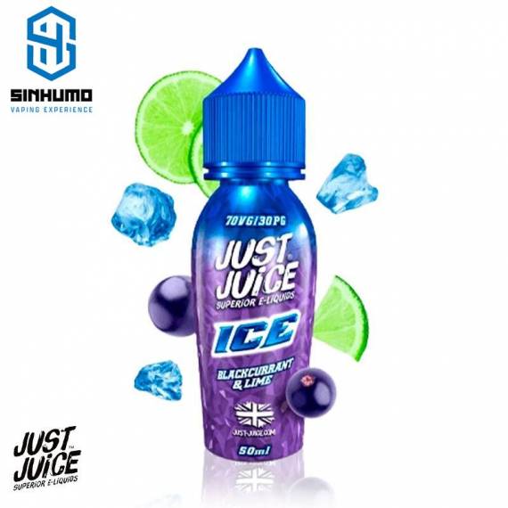 Blackcurrant Lime Ice Aroma Short 50ml By Just Juice Blackcurrant Lime Ice Aroma Short 50ml By Just Juice