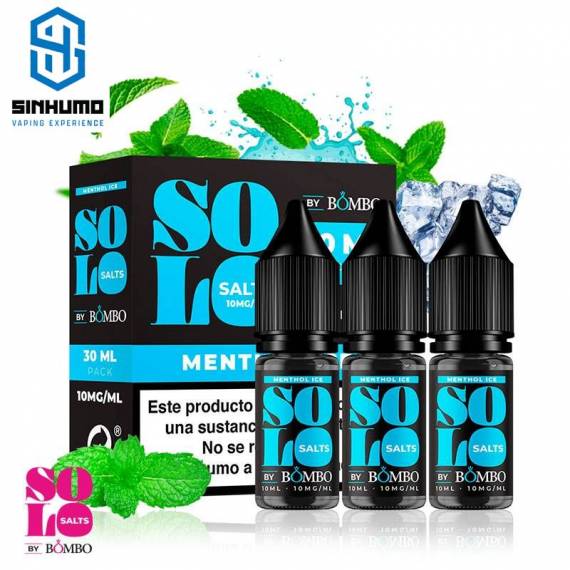 Sales Solo Salts Menthol Ice 30ml (Pack de 3x10ml) by Bombo