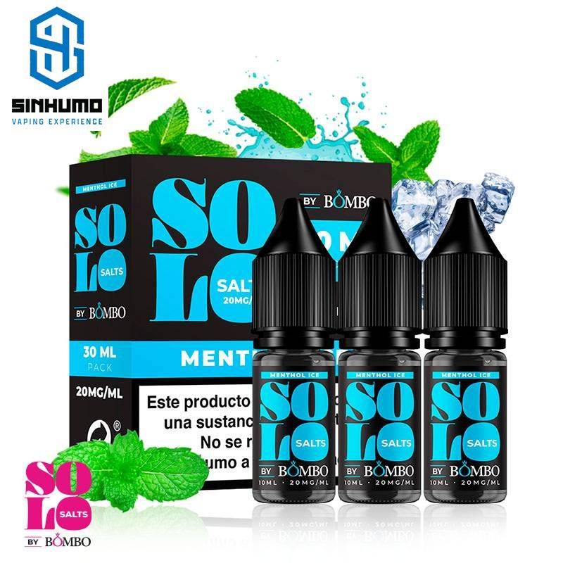 Sales Solo Salts Menthol Ice 10ml (Pack de 3) by Bombo