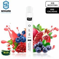 Vaper Desechable Blueberry Pomegranate Olé Mini SIN NICOTINA by Bud Vape