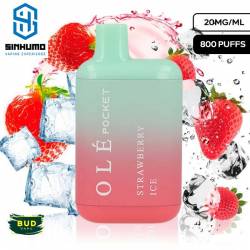 [Olé Pocket] Vaper Desechable Strawberry Ice 20mg by Bud Vape