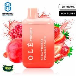 [Olé Pocket] Vaper Desechable Strawberry Pomegranate 20mg by Bud Vape