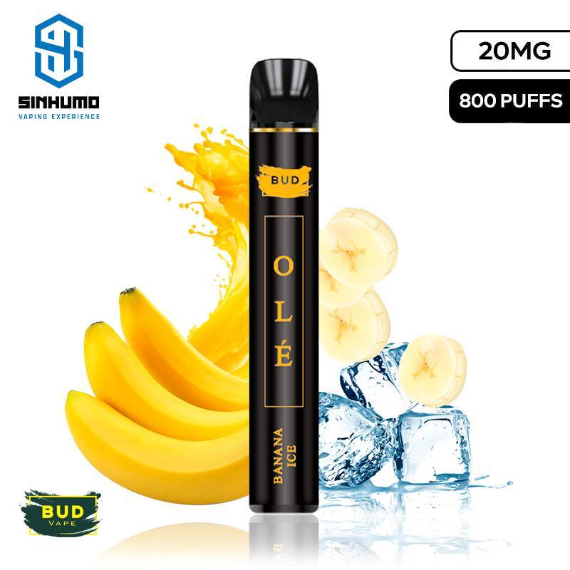 [Olé 800] Vaper Desechable Banana Ice 20mg by Bud Vape