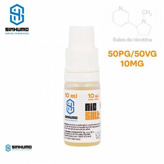 Nicokit de SALES 50PG / 50VG 10ml 10mg/ml By Sinhumo Nicokit de SALES 50PG / 50VG 10ml 10mg/ml By Sinhumo
