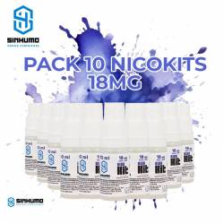 Pack de 10 Nicokits 50/50 18mg by Sinhumo