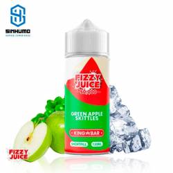 Green Apple Skittles 100ml by Fizzy Juice King Bar