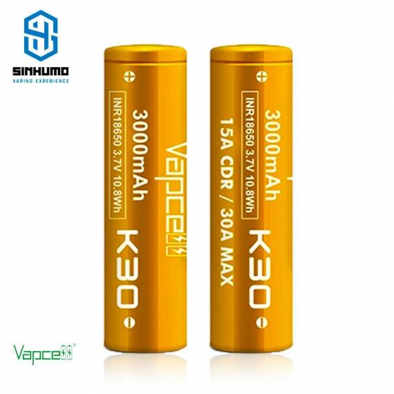 Bateria K30 INR18650 30A 3000mAh by Vapcell Bateria K30 INR18650 30A 3000mAh by Vapcell
