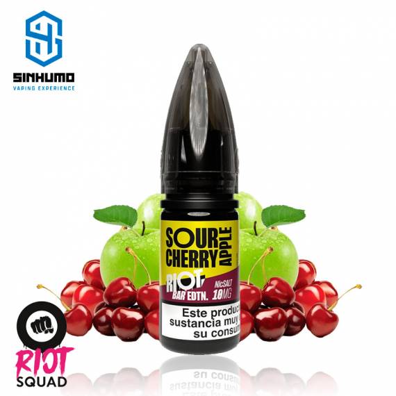 Sour Cherry Apple 10ml Bar EDTN by Riot Squad Salt