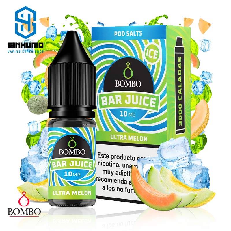 Sales Ultra Melon Ice 10ml Bar Juice By Bombo E-liquids