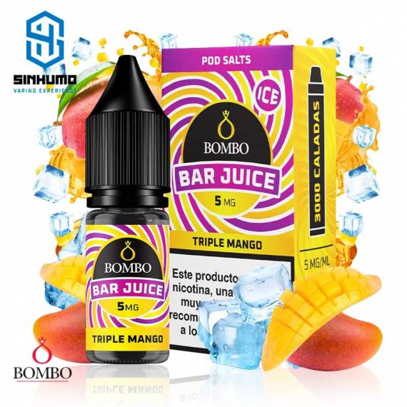 Sales Triple Mango Ice 10ml Bar Juice By Bombo E-liquids