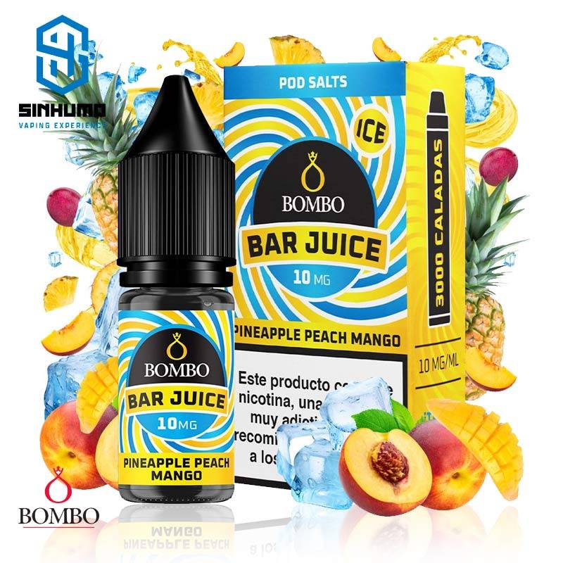 Sales Pineapple Peach Mango Ice 10ml Bar Juice By Bombo E-liquids