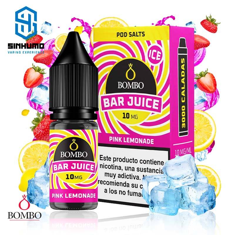 Sales Pink Lemonade Ice 10ml Bar Juice By Bombo E-liquids