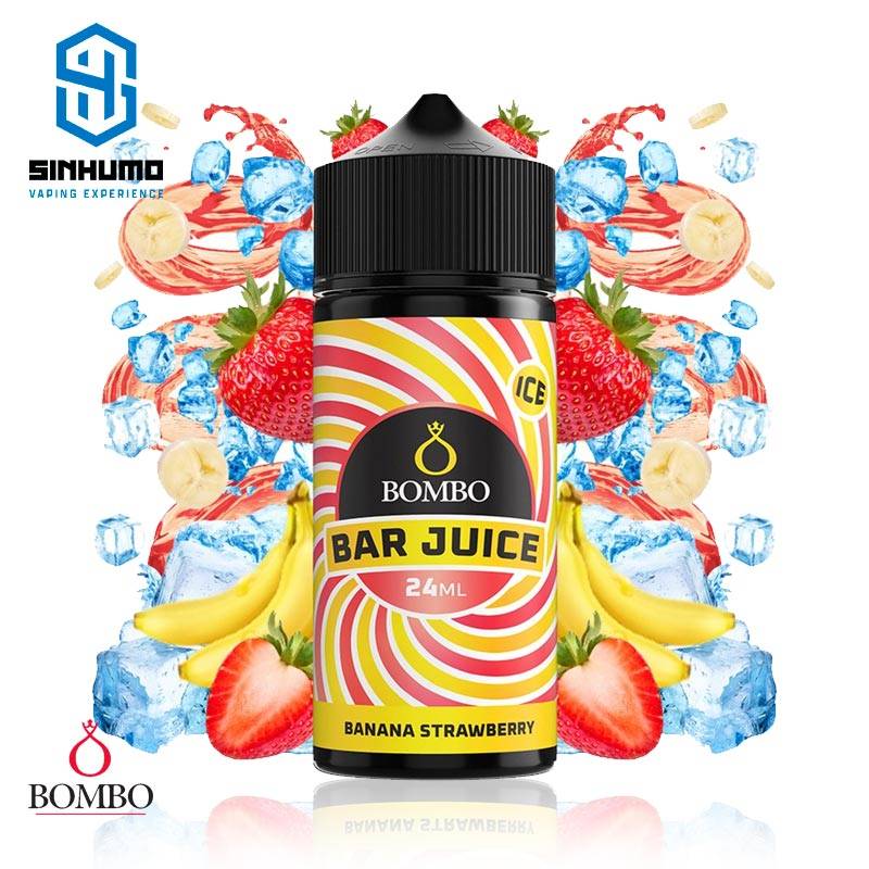 Aroma Banana Strawberry Ice 24ml Longfill Bar Juice by Bombo E-liquids