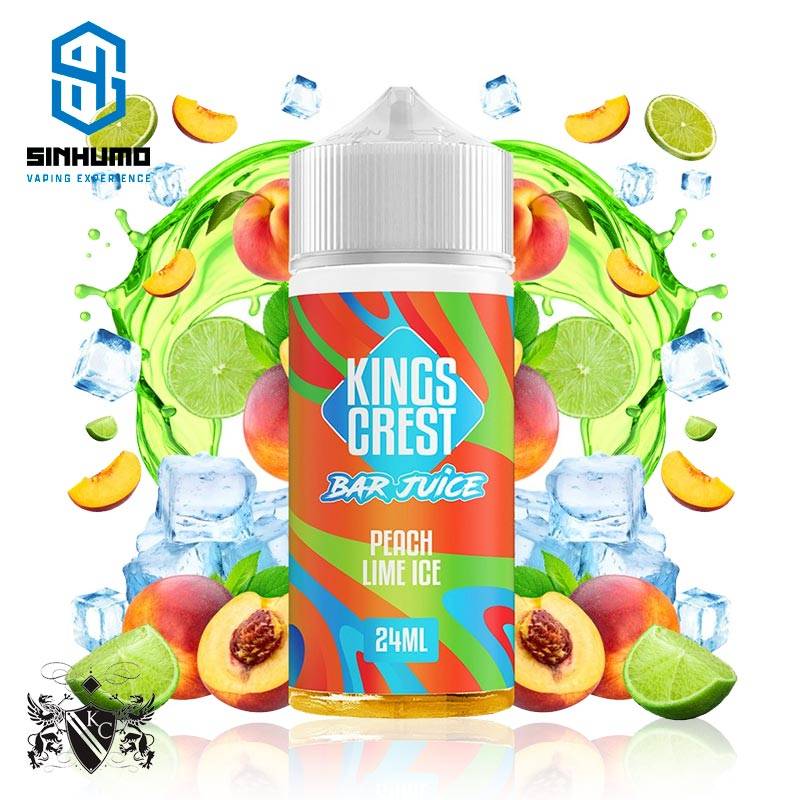 Aroma Peach Lime Ice 24ml Longfill Bar Juice by Kings Crest