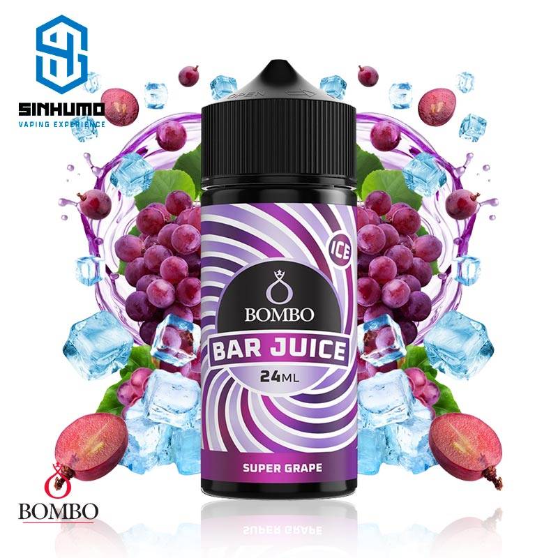 Aroma Super Grape Ice 24ml Longfill Bar Juice by Bombo E-liquids