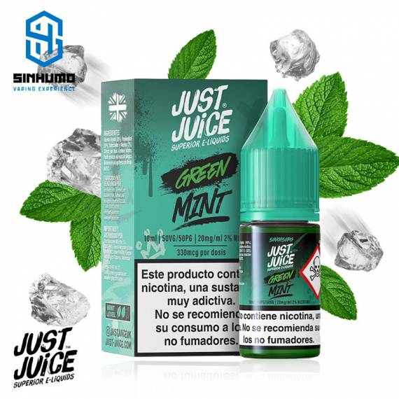 Sales Green Mint 10ml by Just Juice Nic Salt