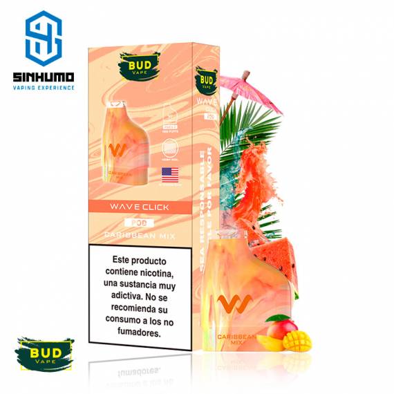 Cartucho Wave Click Caribbean Mix 20mg (Pack 2)
