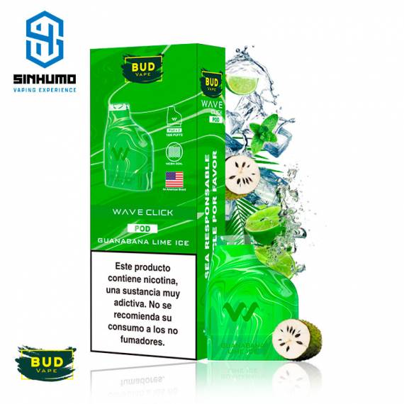 Cartucho Wave Click Guanabana Lime Ice 20mg (Pack 2)