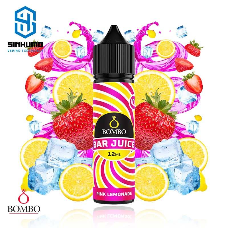 Aroma Pink Lemonade Ice 12ml Longfill Bar Juice by Bombo E-liquids