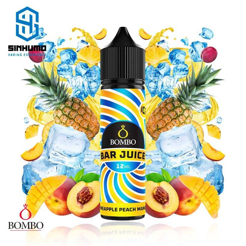 Aroma Pineapple Peach Mango Ice 12ml Longfill Bar Juice by Bombo E-liquids