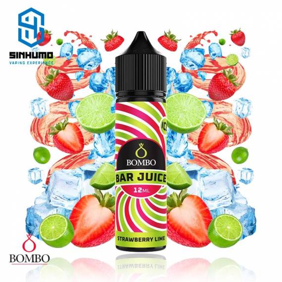 Aroma Strawberry Lime Ice 12ml Longfill Bar Juice by Bombo E-liquids