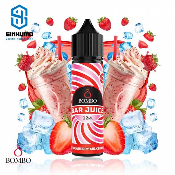 Aroma Strawberry Milkshake Ice 12ml Longfill Bar Juice by Bombo E-liquids Aroma Strawberry Milkshake Ice 12ml Longfill Bar Juice by Bombo E-liquids