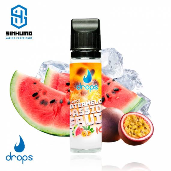 Aroma Watermelon Passion Fruit Ice 30ml Longfill Bar Juice by Drops