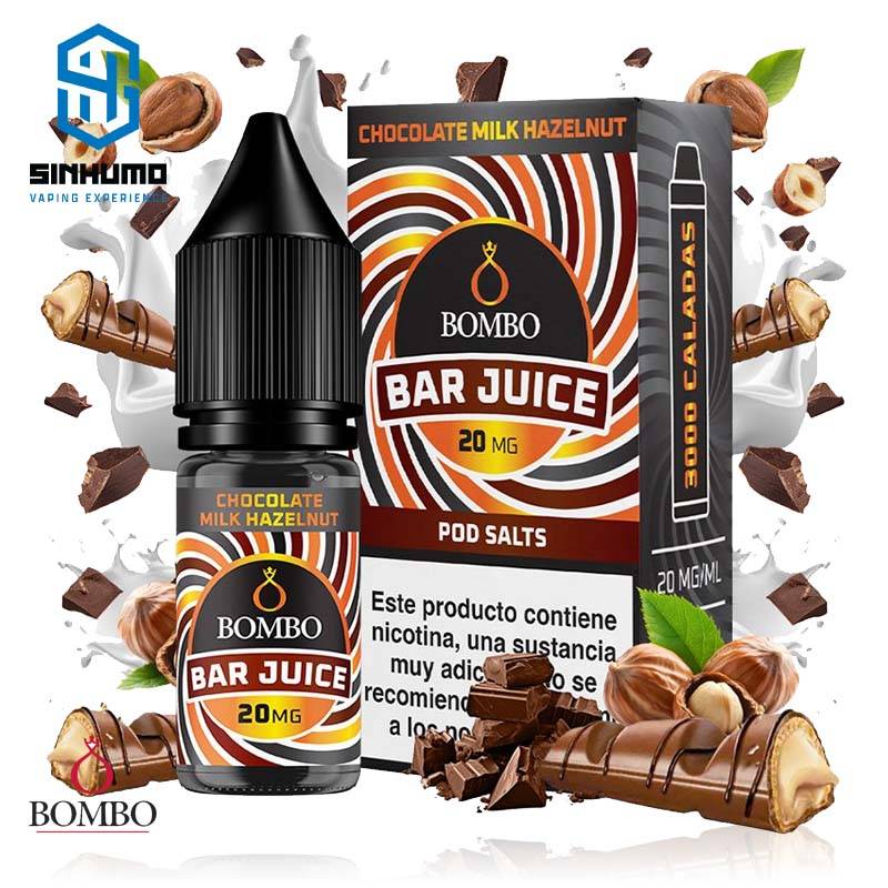 Sales Chocolate Milk Hazelnut 10ml Bar Juice By Bombo E-liquids