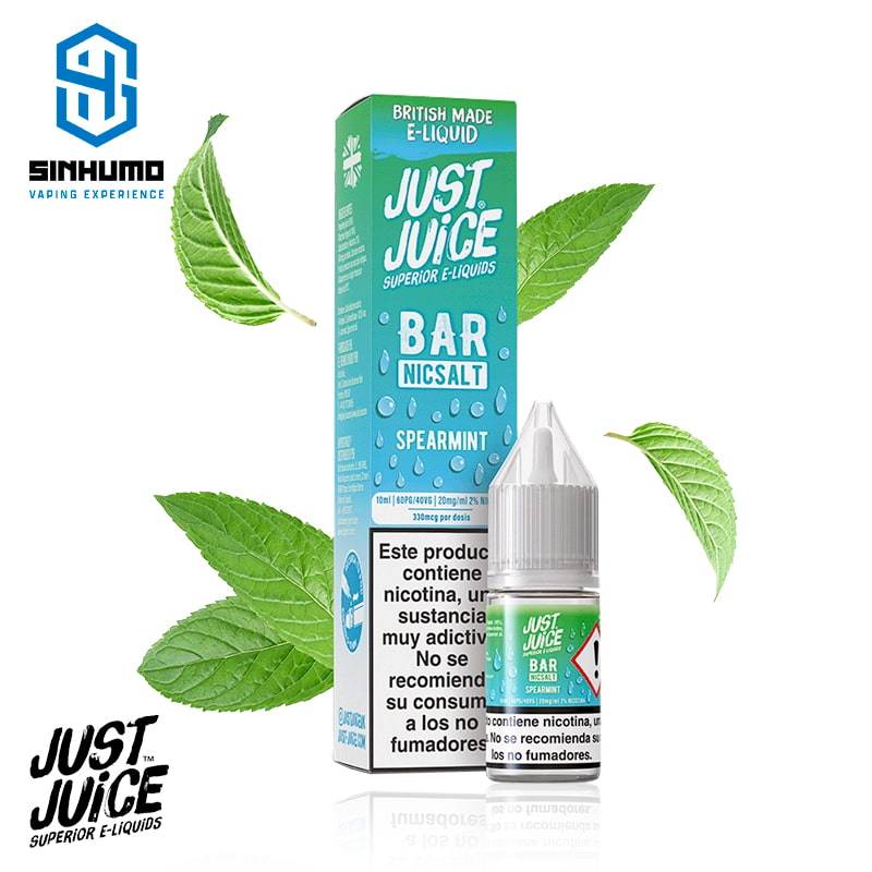 Sales Spearmint 10ml Bar Salts by Just Juice ICE Nic Salt