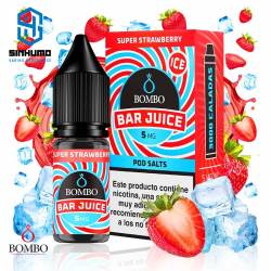 Sales Super Strawberry ice 10ml Bar Juice By Bombo E-liquids