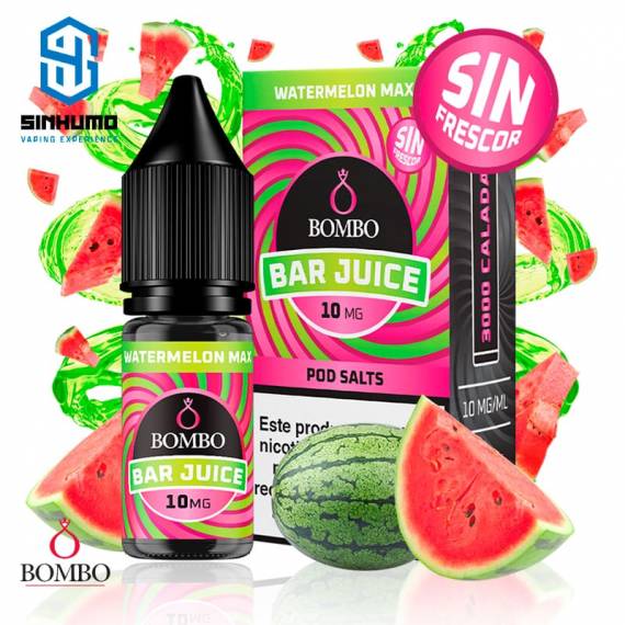 Sales Watermelon Max SIN FRESCOR 10ml Bar Juice By Bombo E-liquids