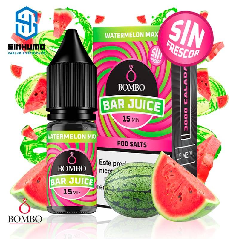 Sales Watermelon Max SIN FRESCOR 10ml Bar Juice By Bombo E-liquids