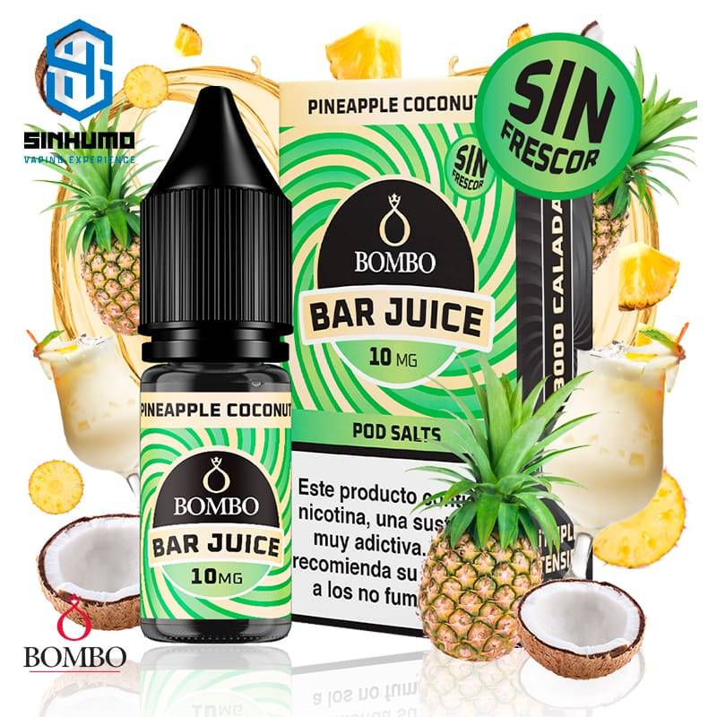 Sales Pineapple Coconut SIN FRESCOR 10ml Bar Juice By Bombo E-liquids