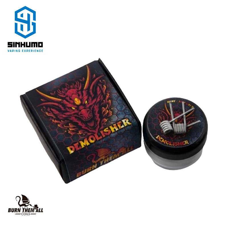 Demolisher 3mm 0.10 Ohm Dual SS316L+N80 By Burn Them All Coils