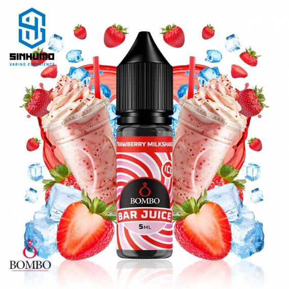 Aroma Strawberry Milkshake MiniLongfill by Bombo E-liquids