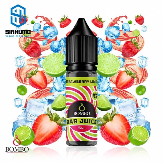 Aroma Strawberry Lime Ice MiniLongfill by Bombo E-liquids