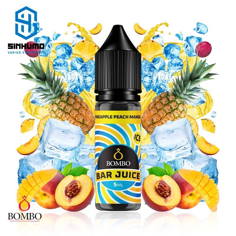 Aroma Pineapple Peach Mango Ice MiniLongfill by Bombo E-liquids