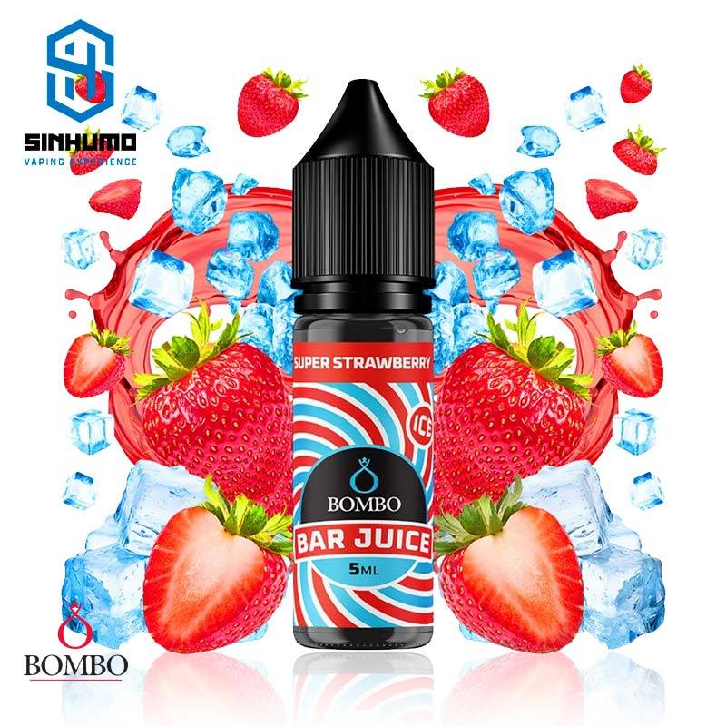 Aroma Super Strawberry Ice MiniLongfill by Bombo E-liquids