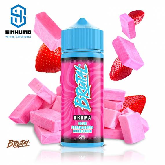 Aroma Sour Strawberry Bubblegum 24ml Longfill Brutal by Just Juice Aroma Sour Strawberry Bubblegum 24ml Longfill Brutal by Just Juice