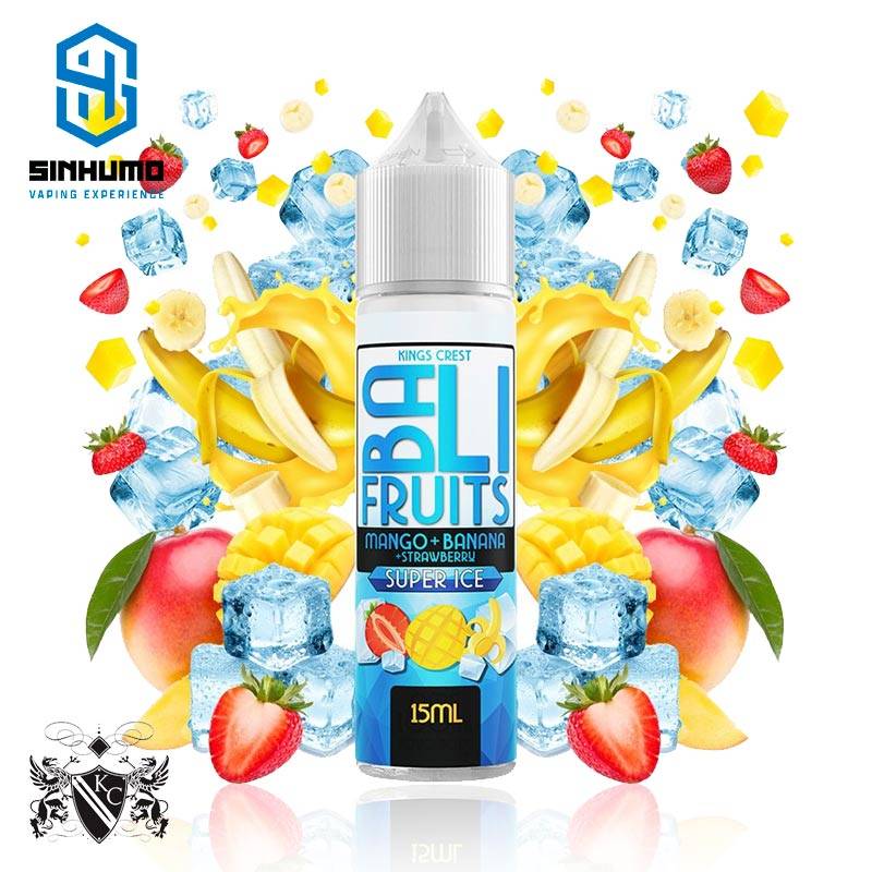 Aroma Mango Banana Strawberry Super Ice 15ml Longfill By Kings Crest