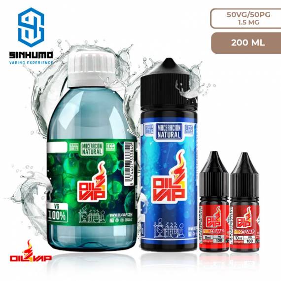 Pack de Bases 200ML 1.5mg (Maceracion Natural) By Oil4Vap