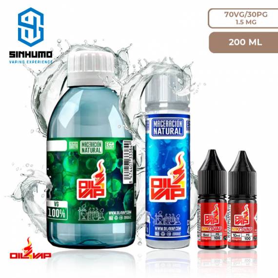 Pack de Bases 200ML 1.5mg (Maceracion Natural) By Oil4Vap