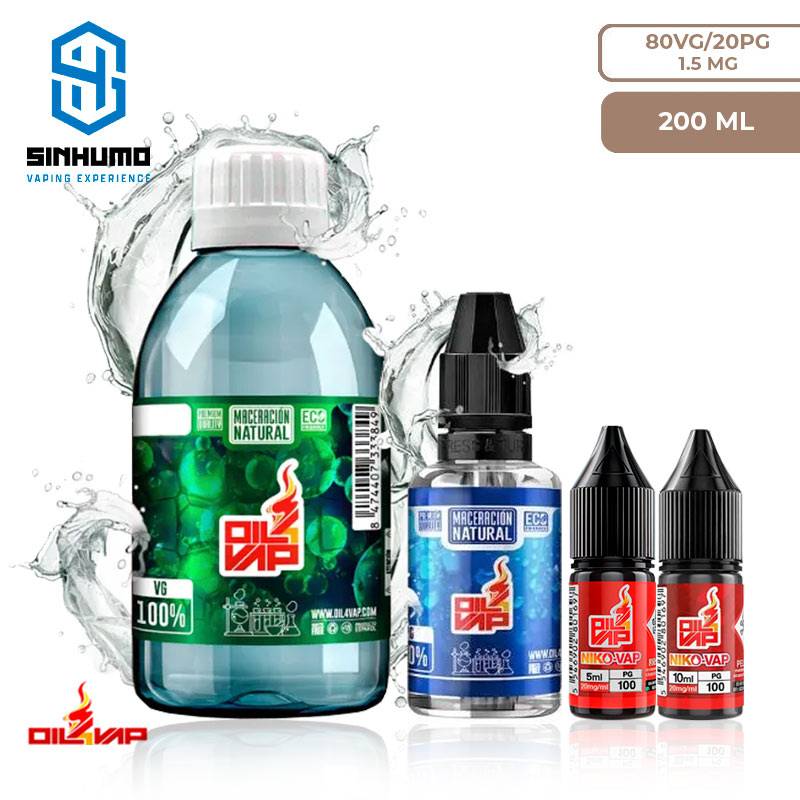 Pack de Bases 200ML 1.5mg (Maceracion Natural) By Oil4Vap