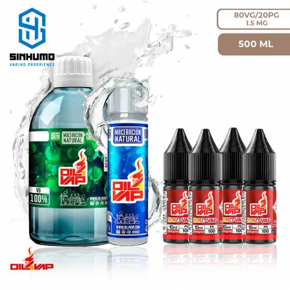 Pack de Bases 500ML 1.5mg (Maceracion Natural) By Oil4Vap