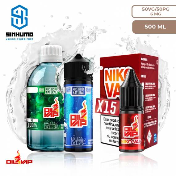 Pack de Bases 500ML 6mg (Maceracion Natural) By Oil4Vap