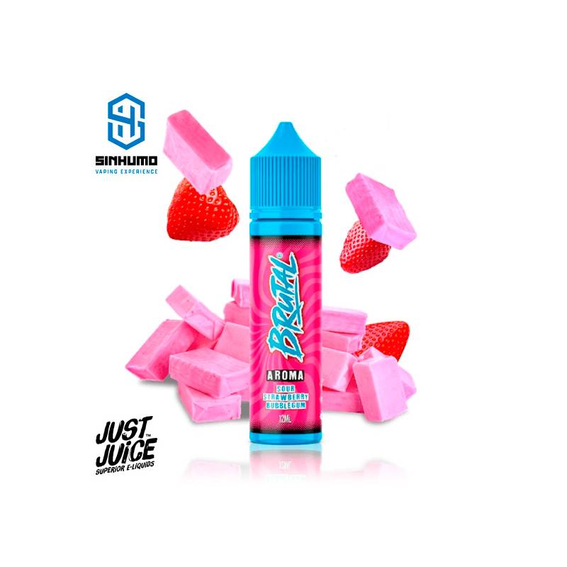 Aroma Sour Strawberry Bubblegum 12ml Longfill Brutal by Just Juice