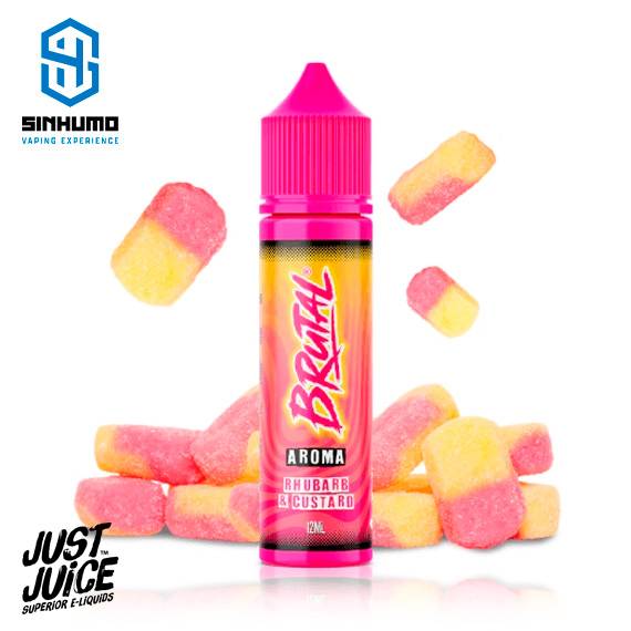 Aroma Rhubarb and Custard 12ml Longfill Brutal by Just Juice